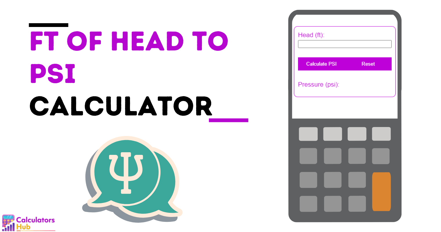 Ft of Head to PSI Calculator