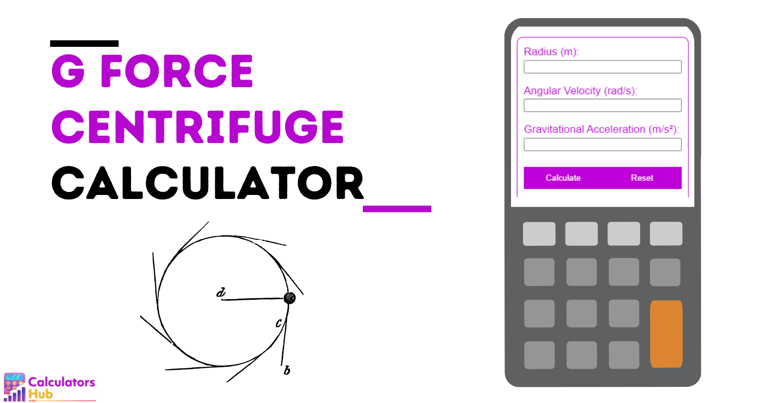 G Force Centrifuge Calculator