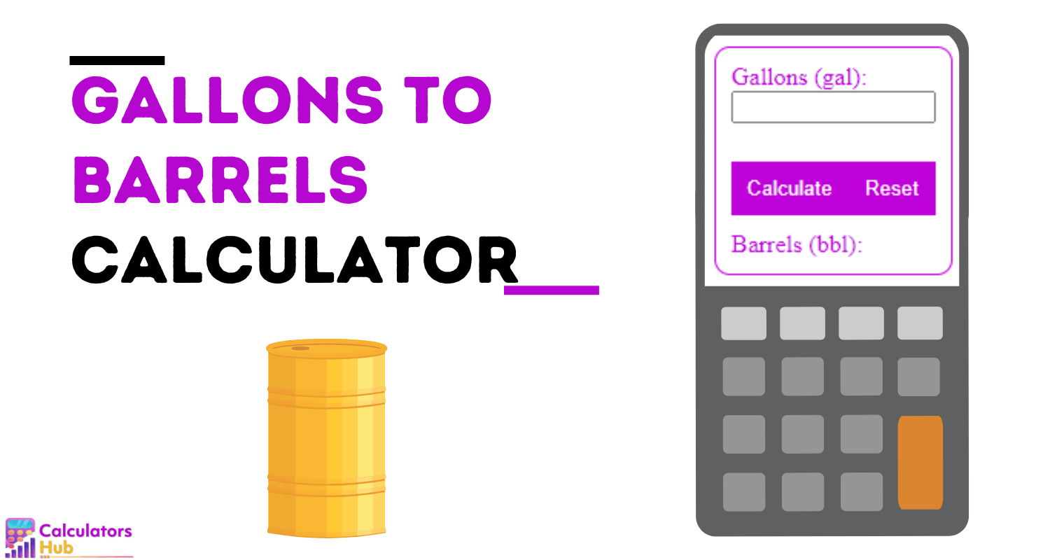 Gallons to Barrels Calculator