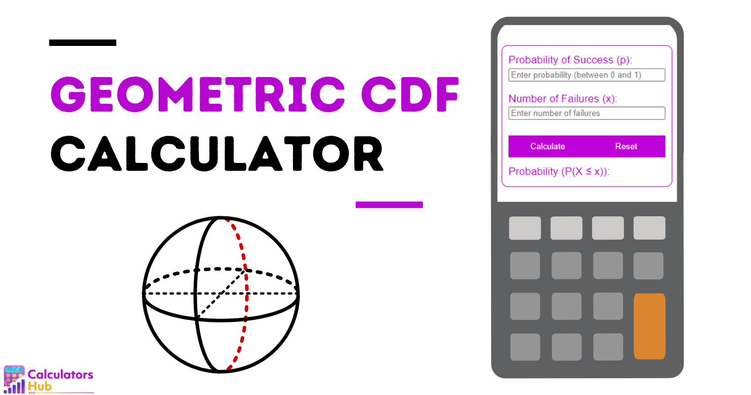 Geometric CDF Calculator Online