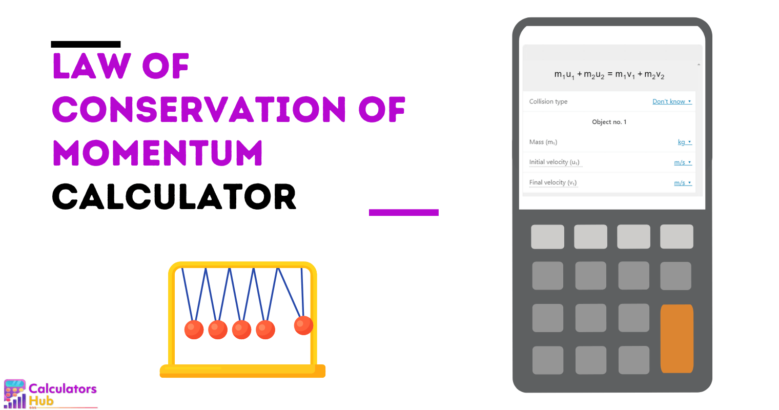 Law of Conservation of Momentum Calculator
