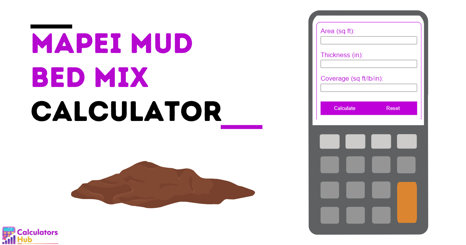 Mapei Mud Bed Mix Calculator