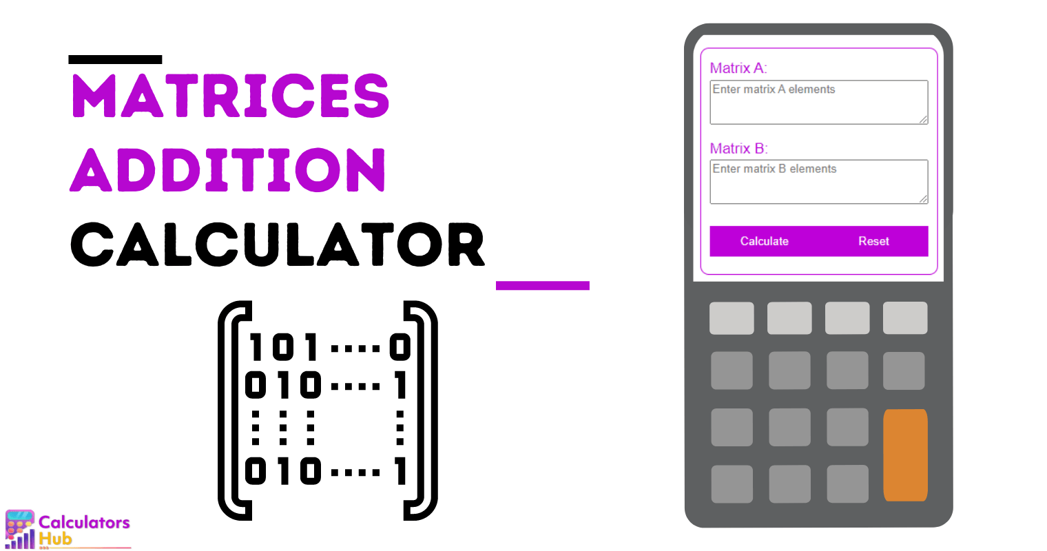 Matrices Addition Calculator Online