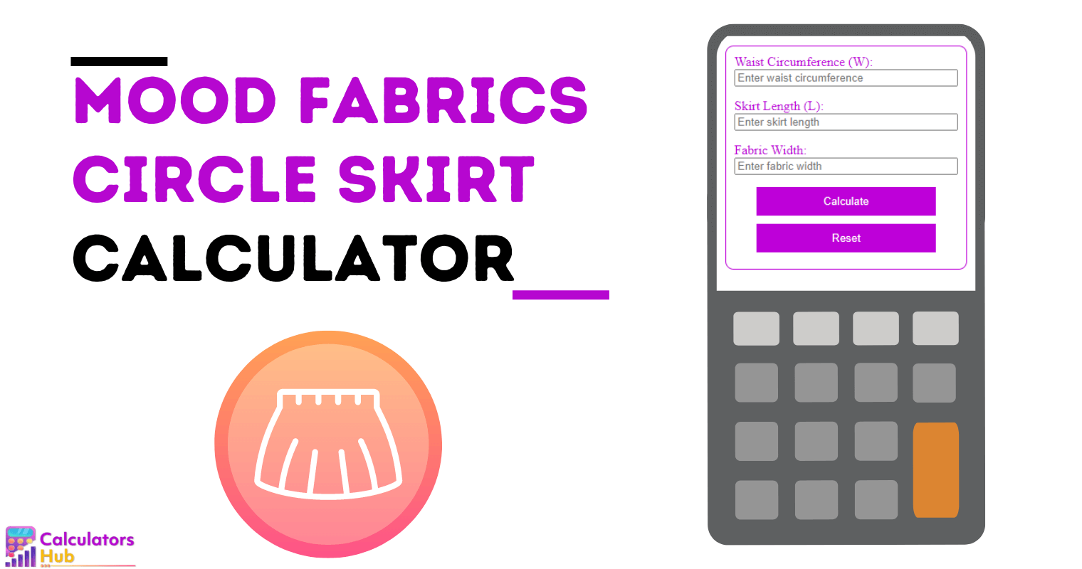 Mood Fabrics Circle Skirt Calculator
