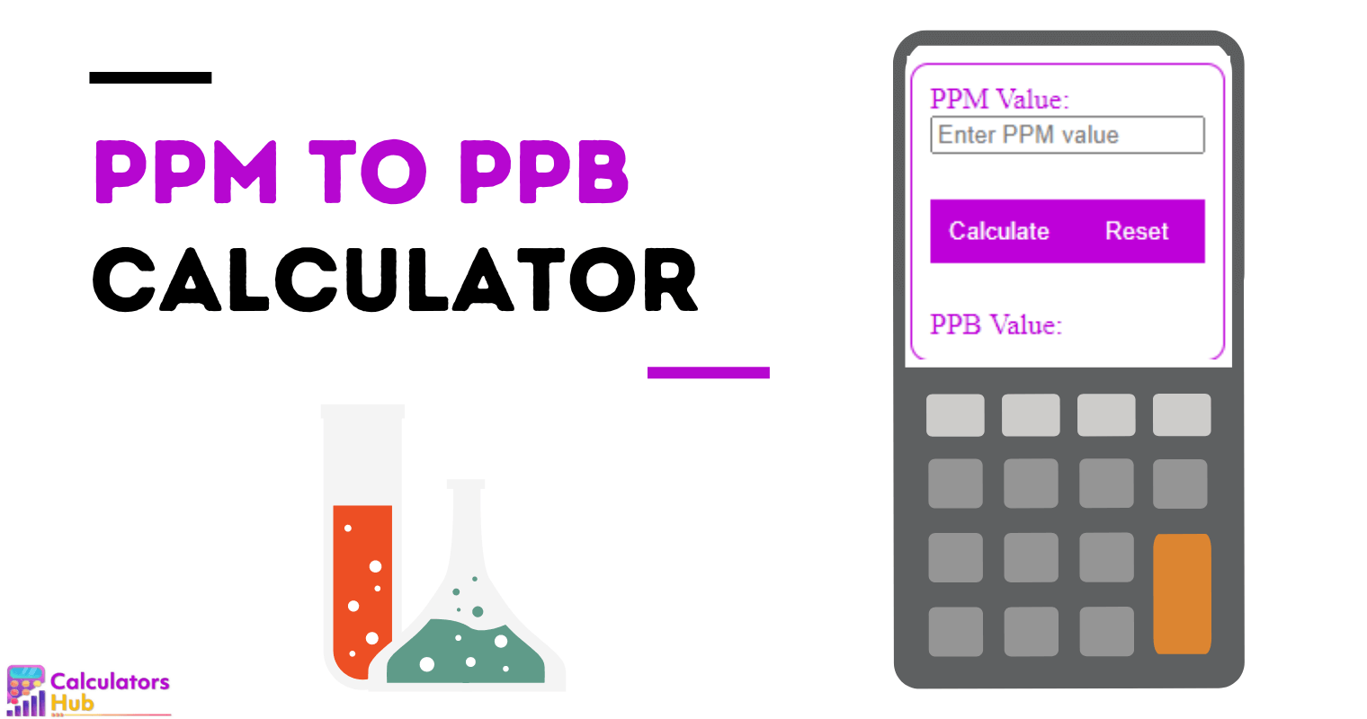 Calculatrice PPM en PPB