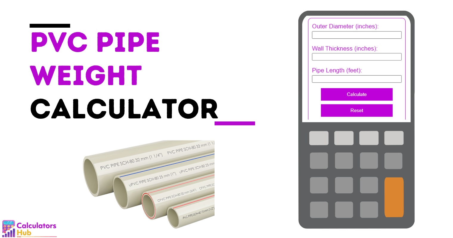 PVC Pipe Weight Calculator