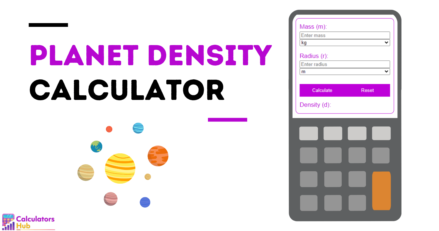 Calculateur de densité planétaire