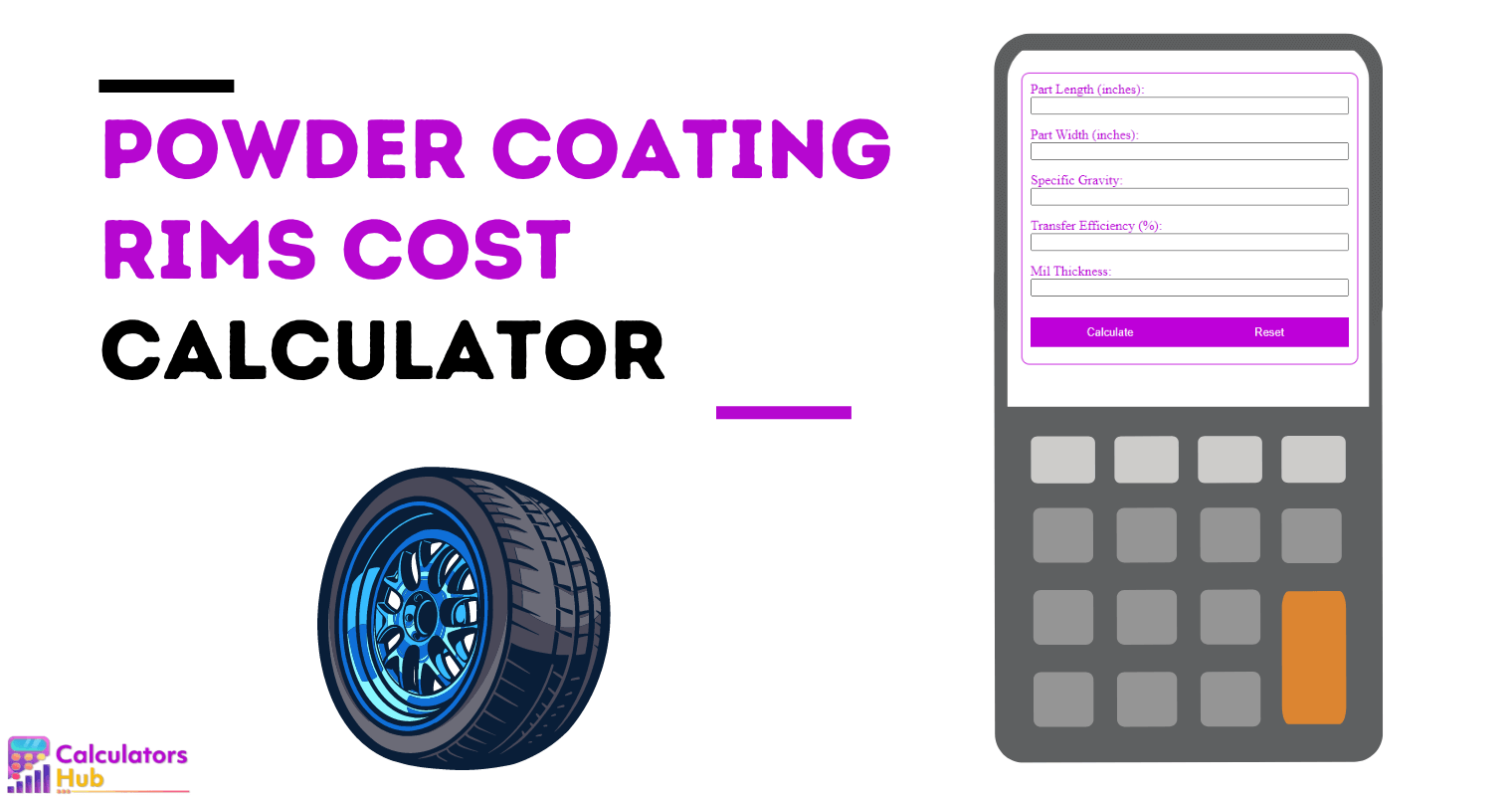 Powder Coating Rims Cost Calculator
