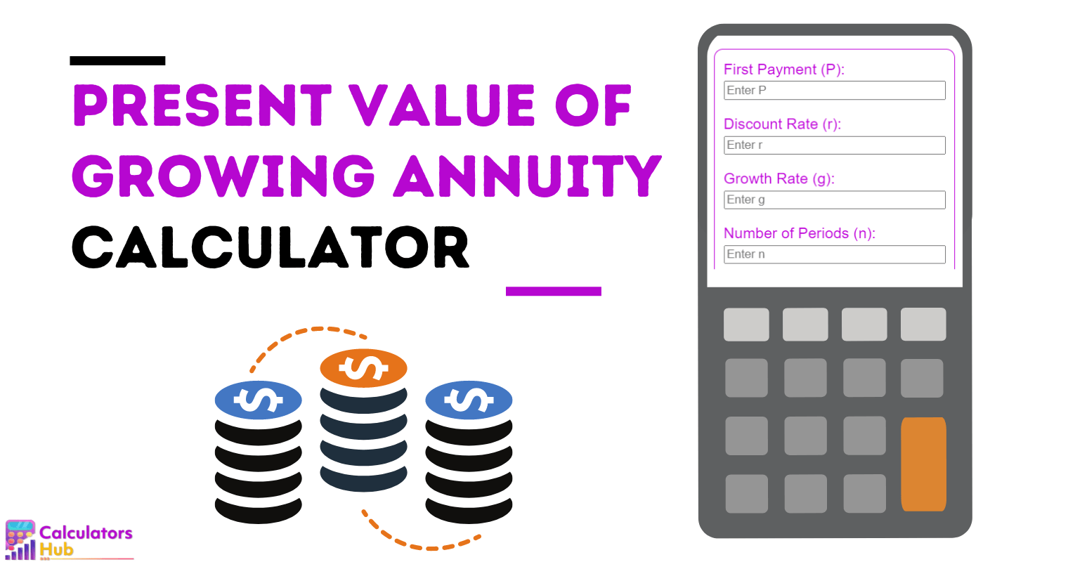 Present Value of Growing Annuity Calculator