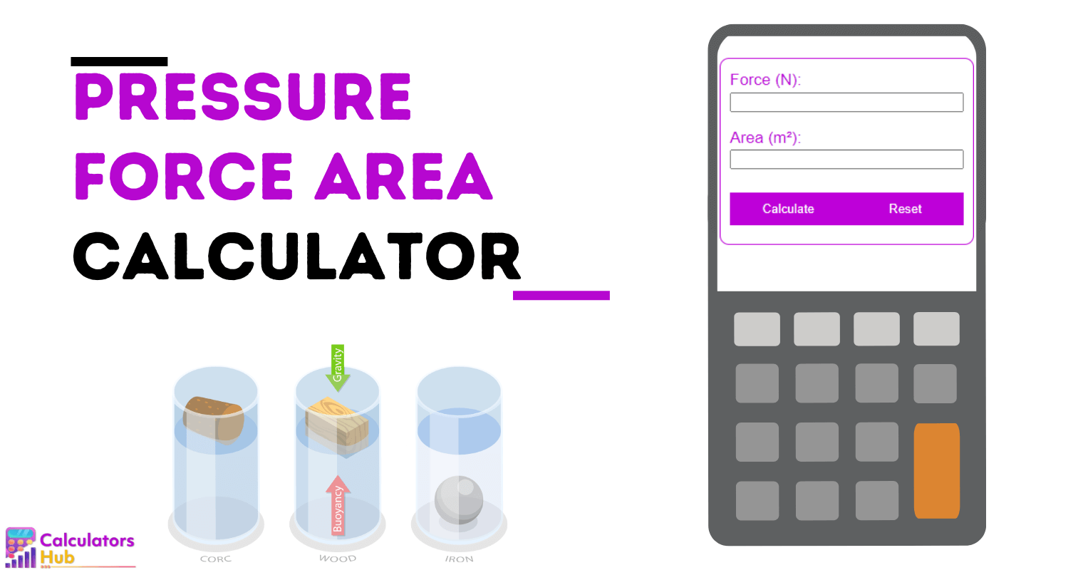 Pressure Calculator Force Area
