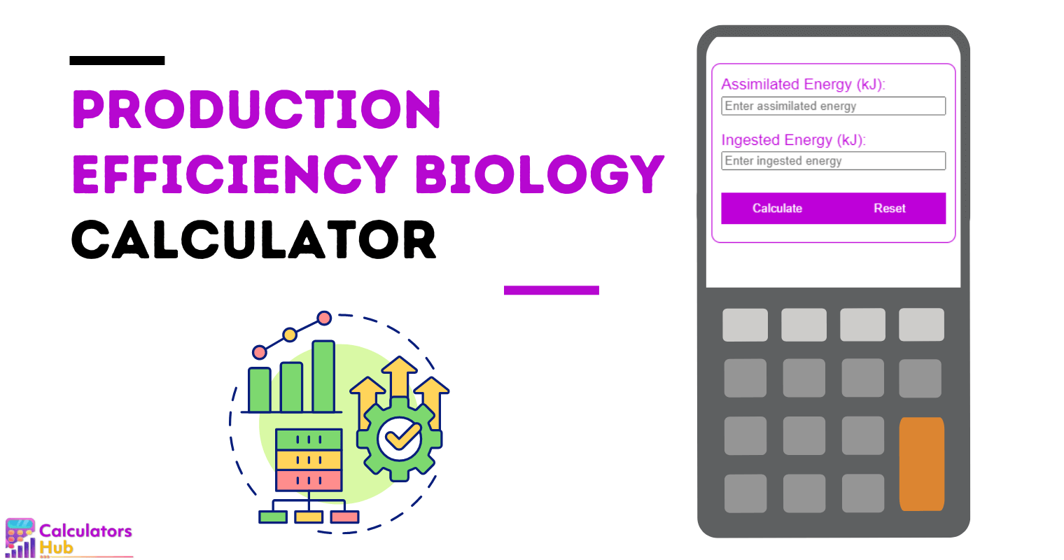 Production Efficiency Biology Calculator
