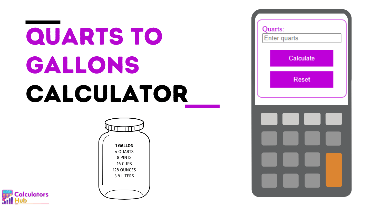 Quarts to Gallons Calculator