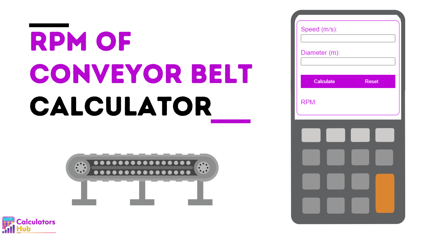 RPM of Conveyor Belt Calculator
