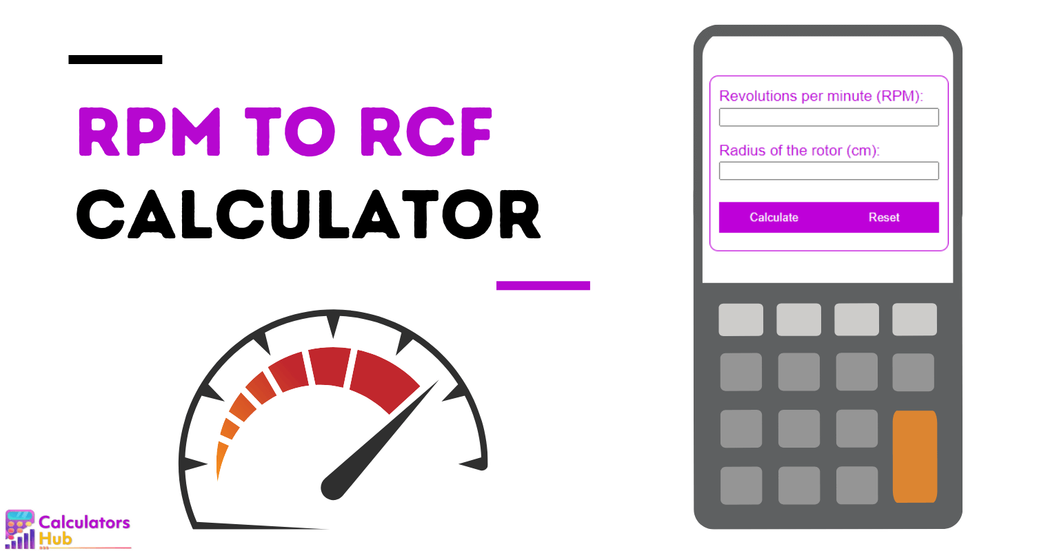 RPM to RCF Calculator