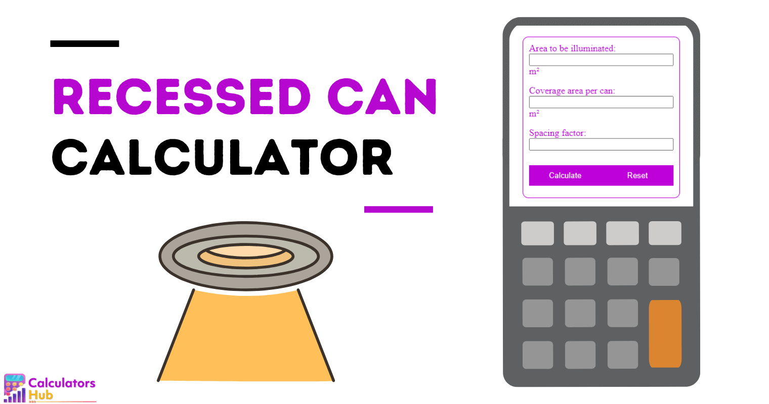 Recessed Can Calculator Online