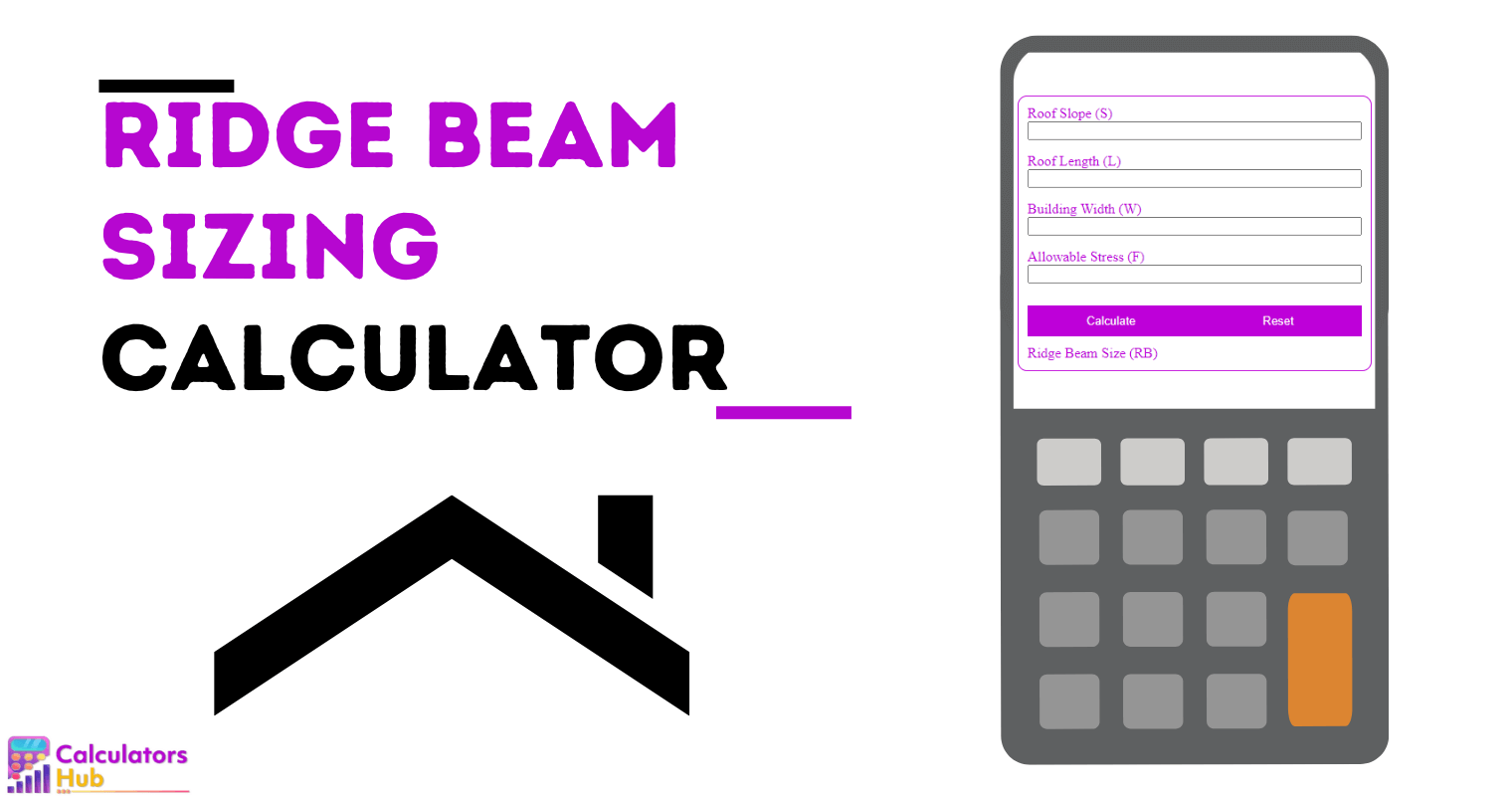 Ridge Beam Sizing Calculator