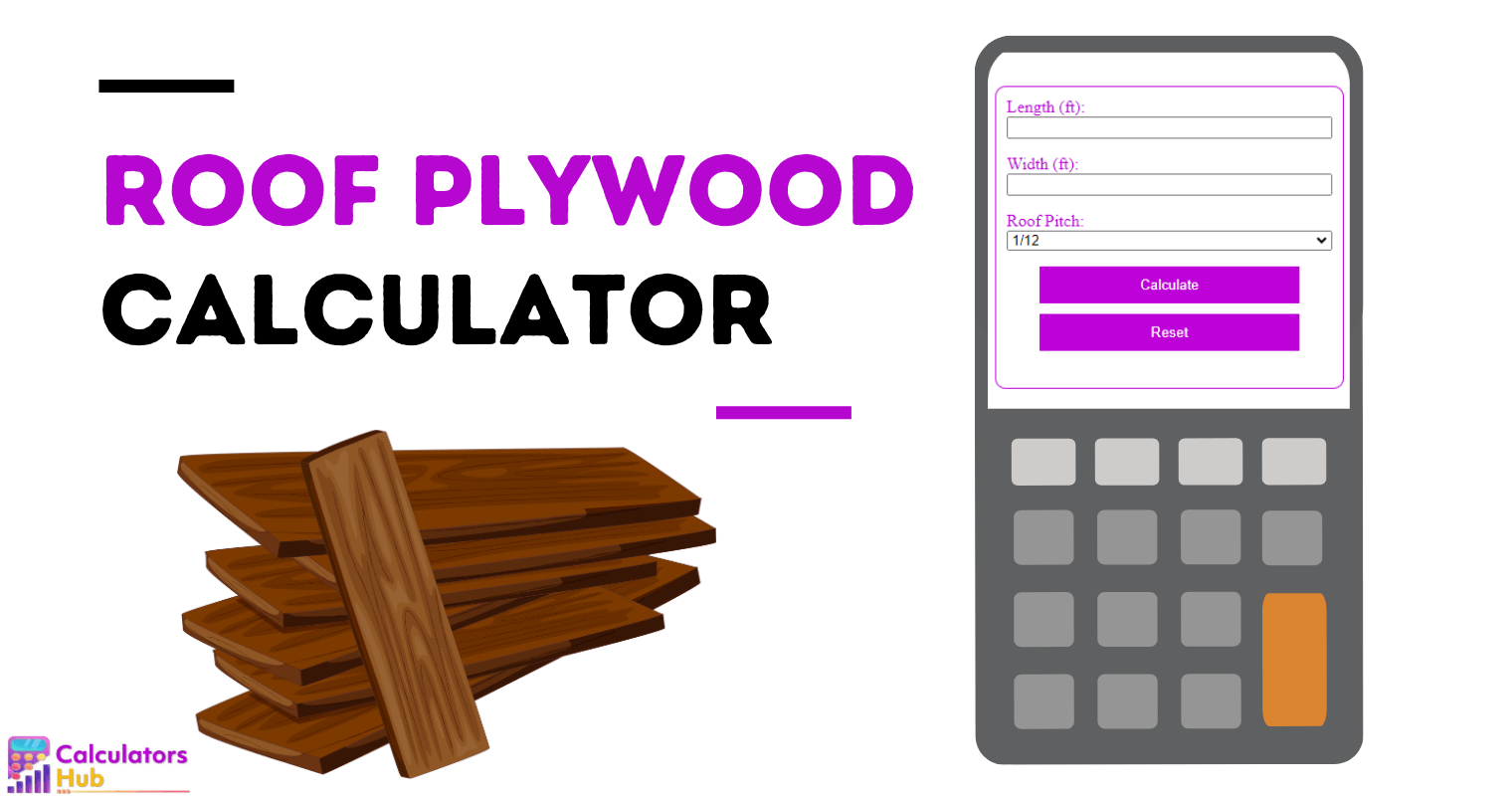 Roof Plywood Calculator