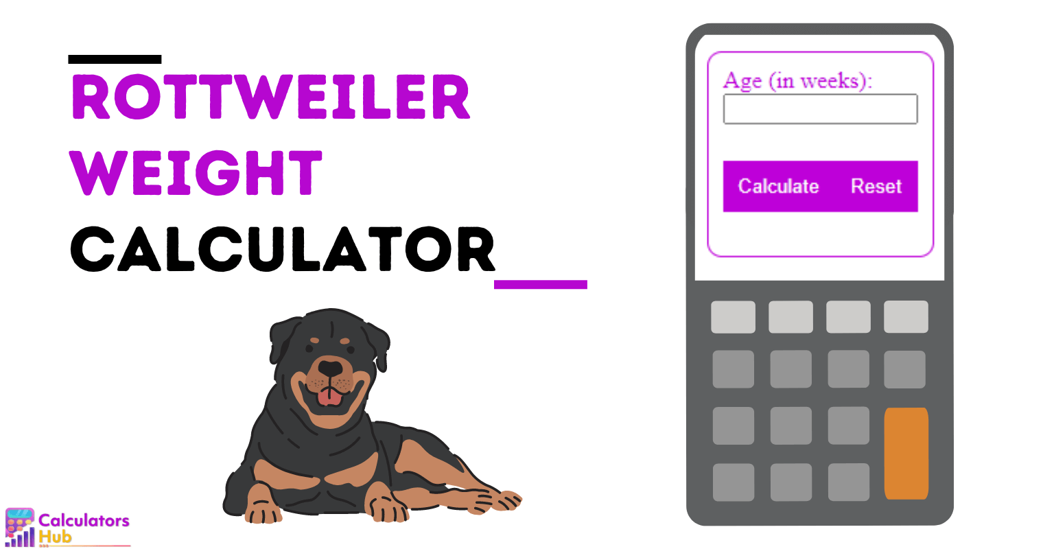 Rottweiler Weight Calculator