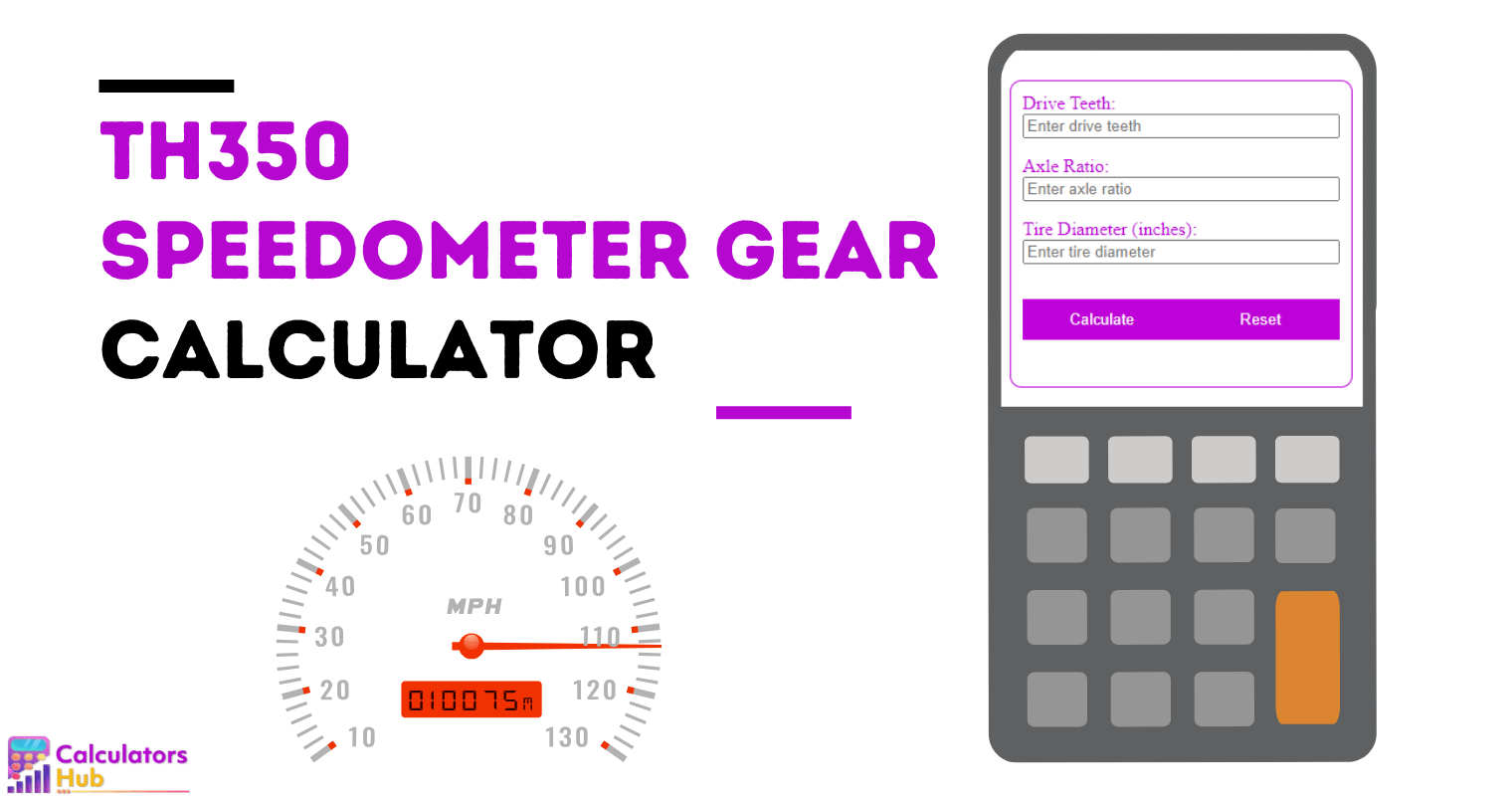 TH350 Speedometer Gear Calculator