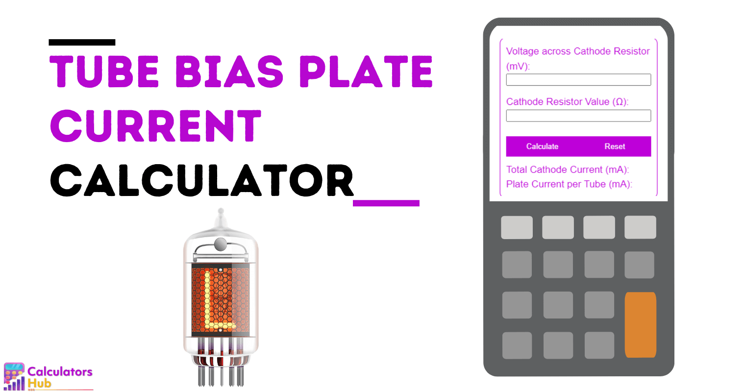 Tube Bias Plate Current Calculator