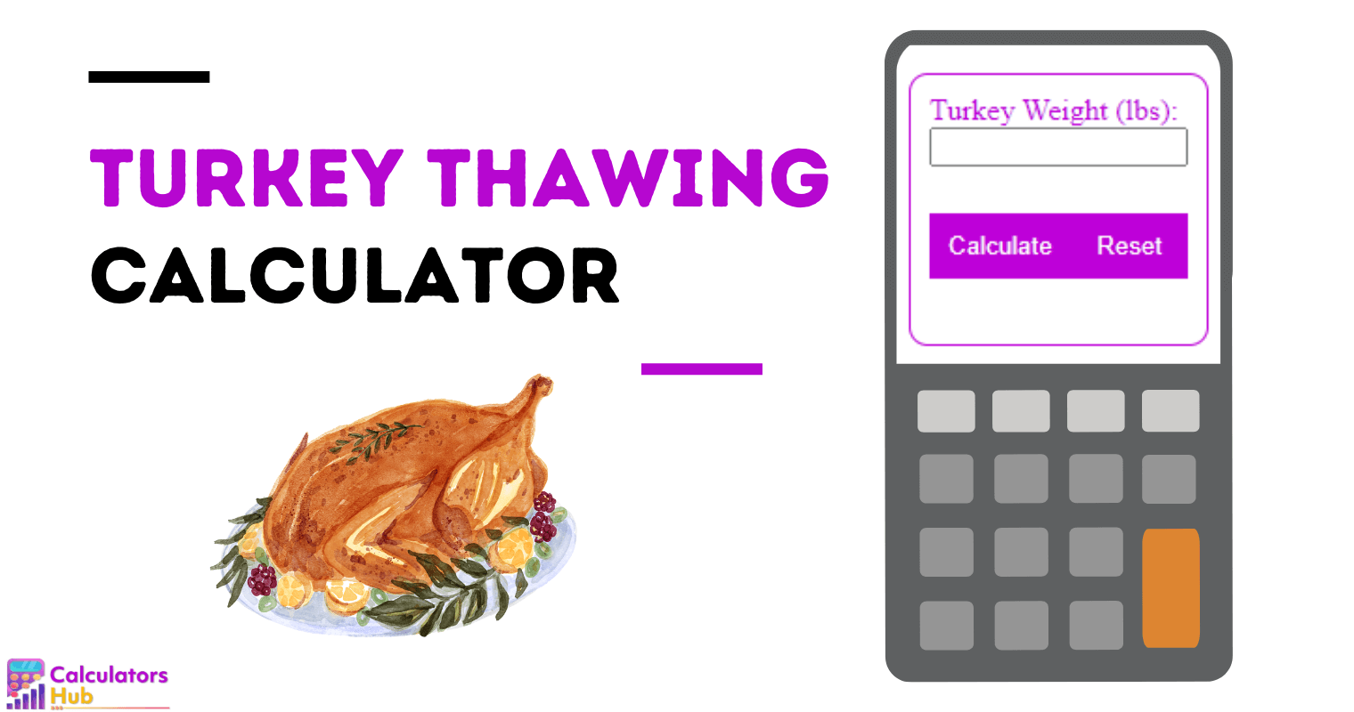 Turkey Thawing Calculator