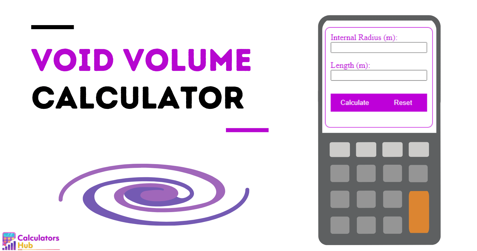 Calculateur de volume vide