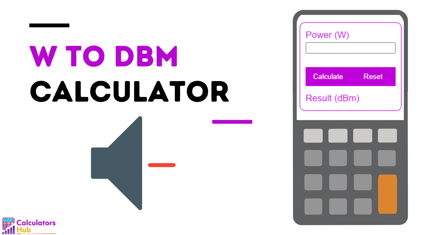 W to dBm Calculator