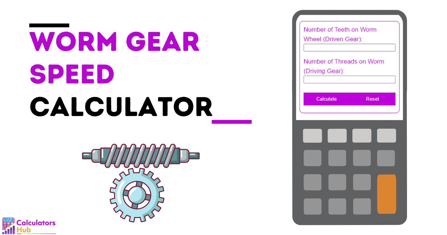 Worm Gear Speed Calculator