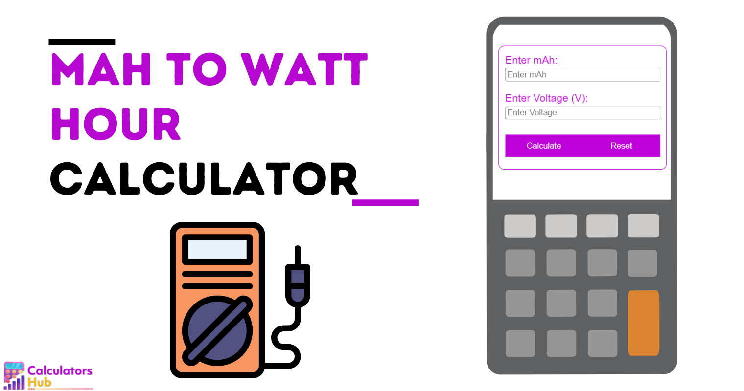 mAH to Watt Hour Calculator