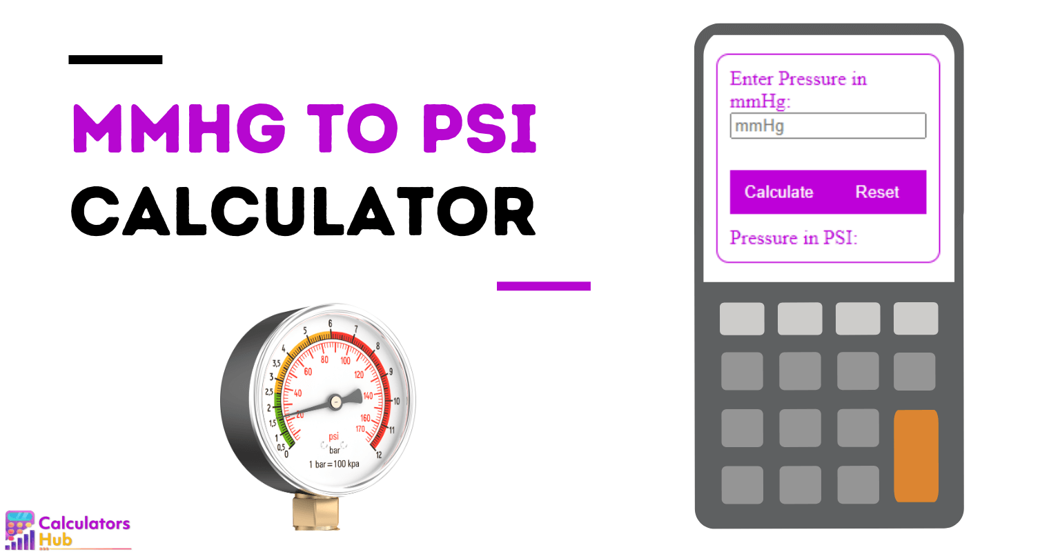 mmHg to PSI Calculator