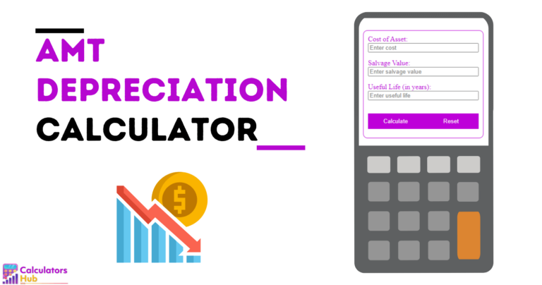 AMT Depreciation Calculator