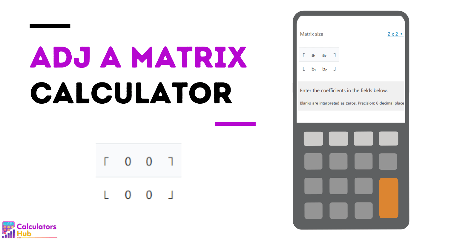Adj A Calculatrice matricielle