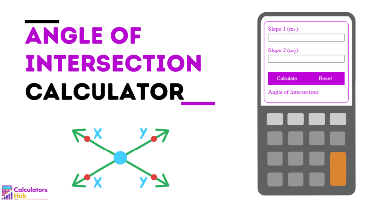 Angle of Intersection Calculator
