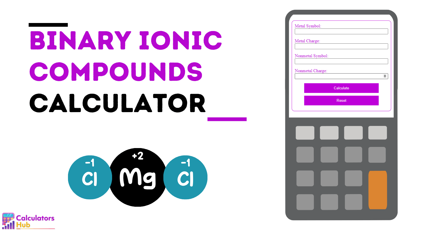 Binary Ionic Compounds Calculator