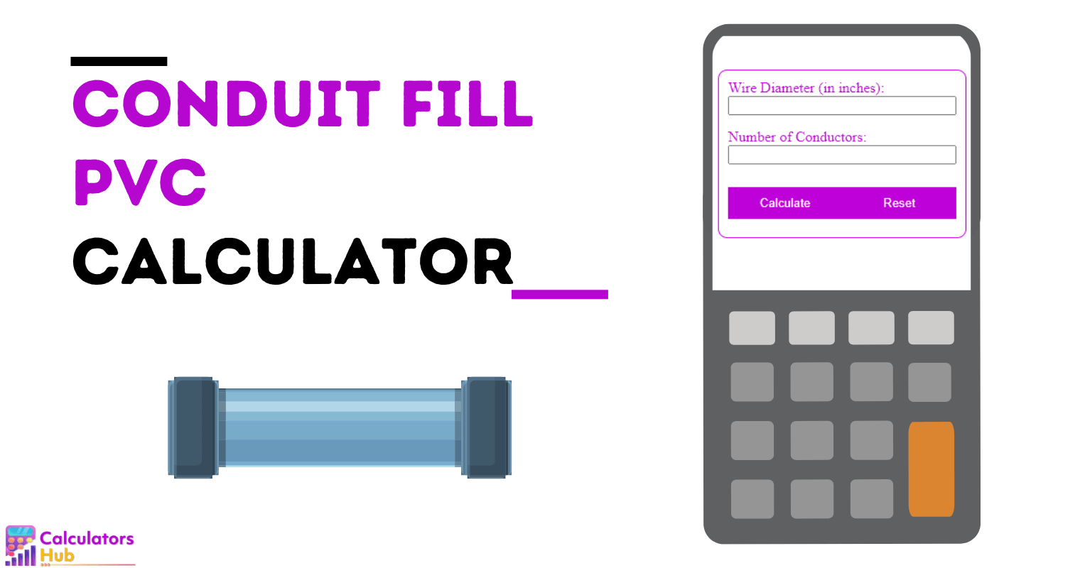 Conduit Fill PVC Calculator