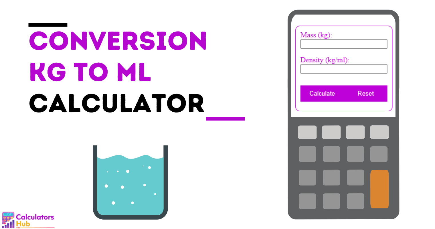 Conversion Kg to ml Calculator Online