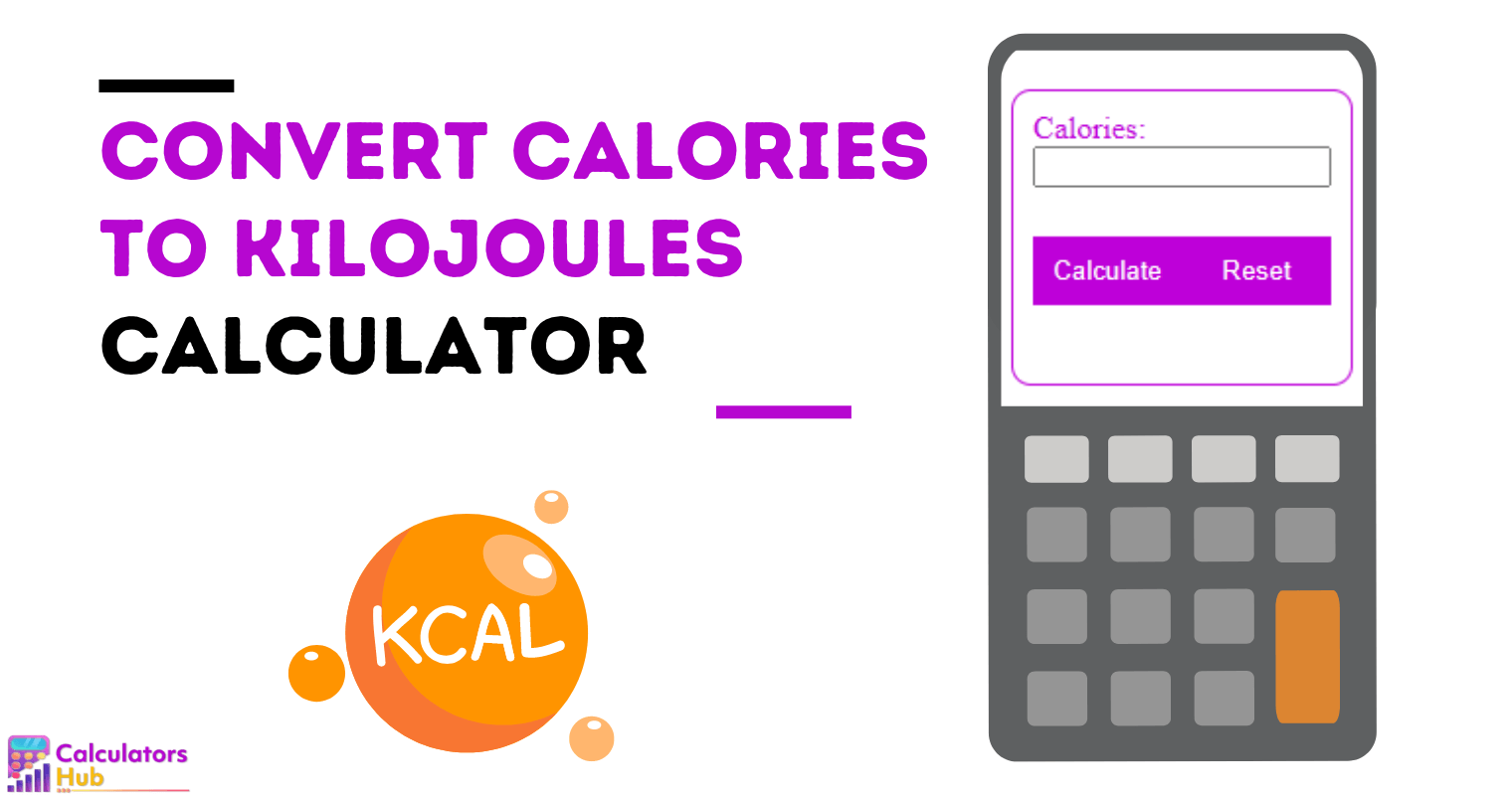 Calculadora de conversión de calorías a kilojulios