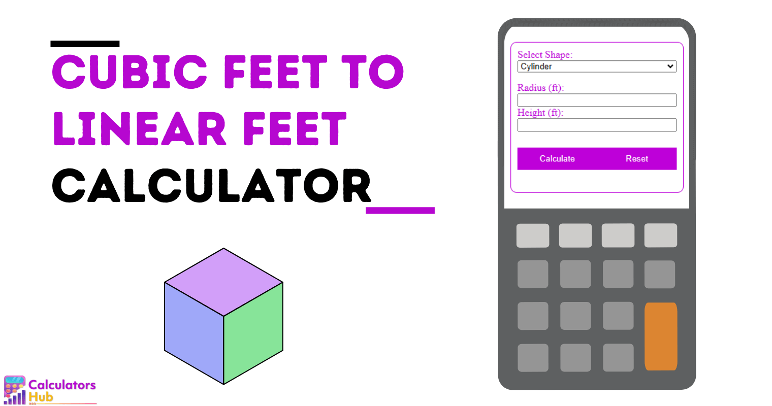 Cubic Feet to Linear Feet Calculator