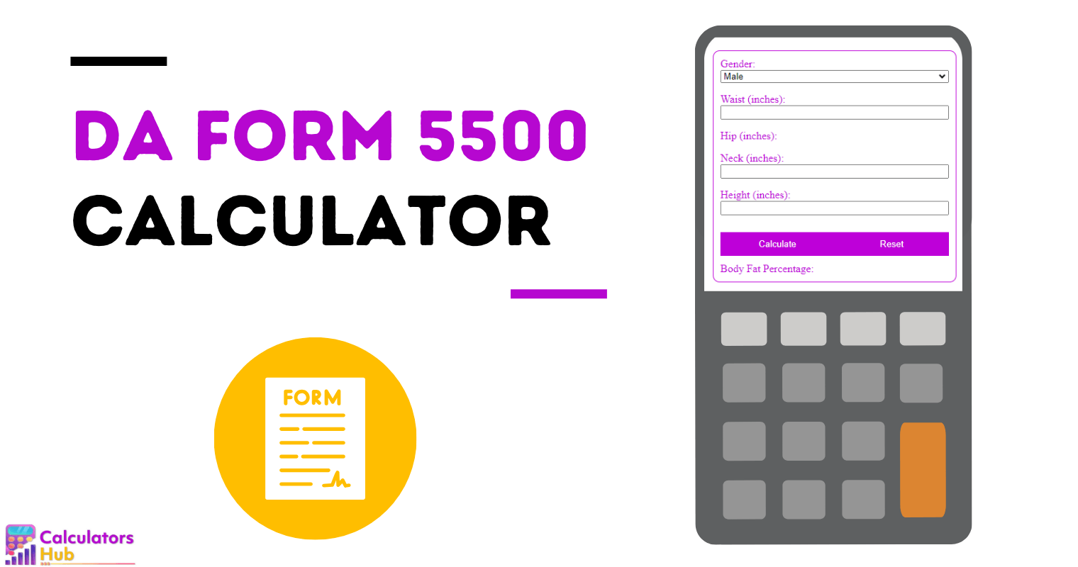 DA Form 5500 Calculator