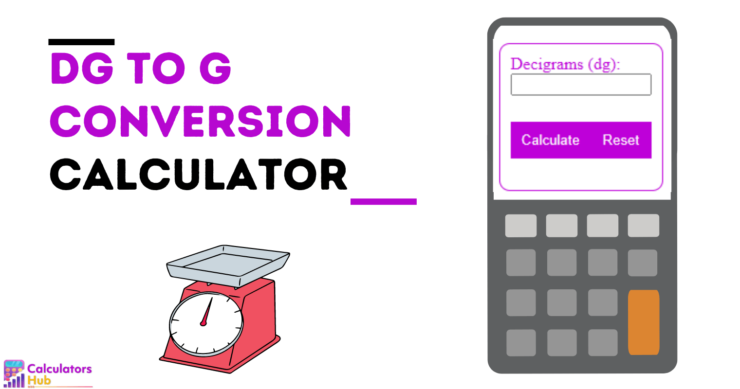 Calculateur de conversion Dg en G en ligne