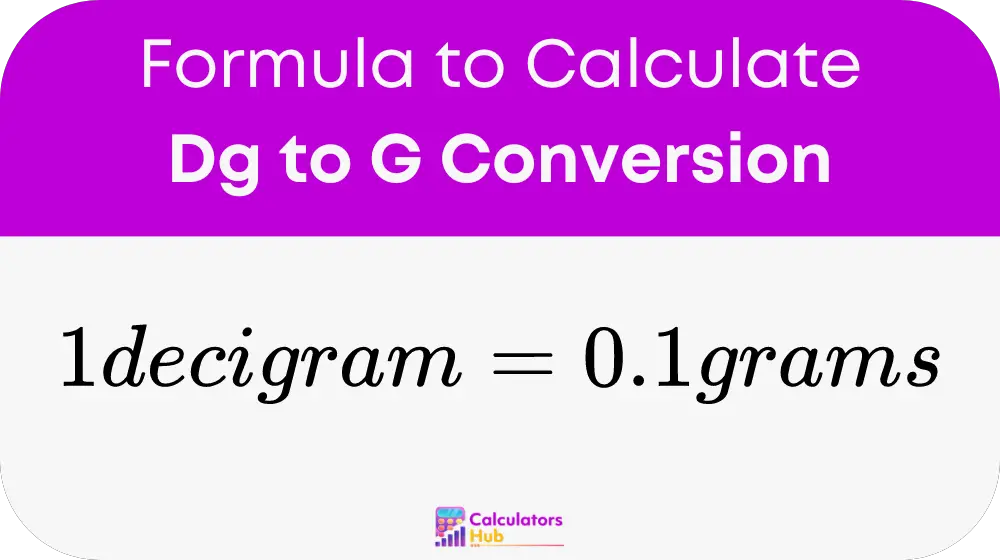 Dg to G Conversion