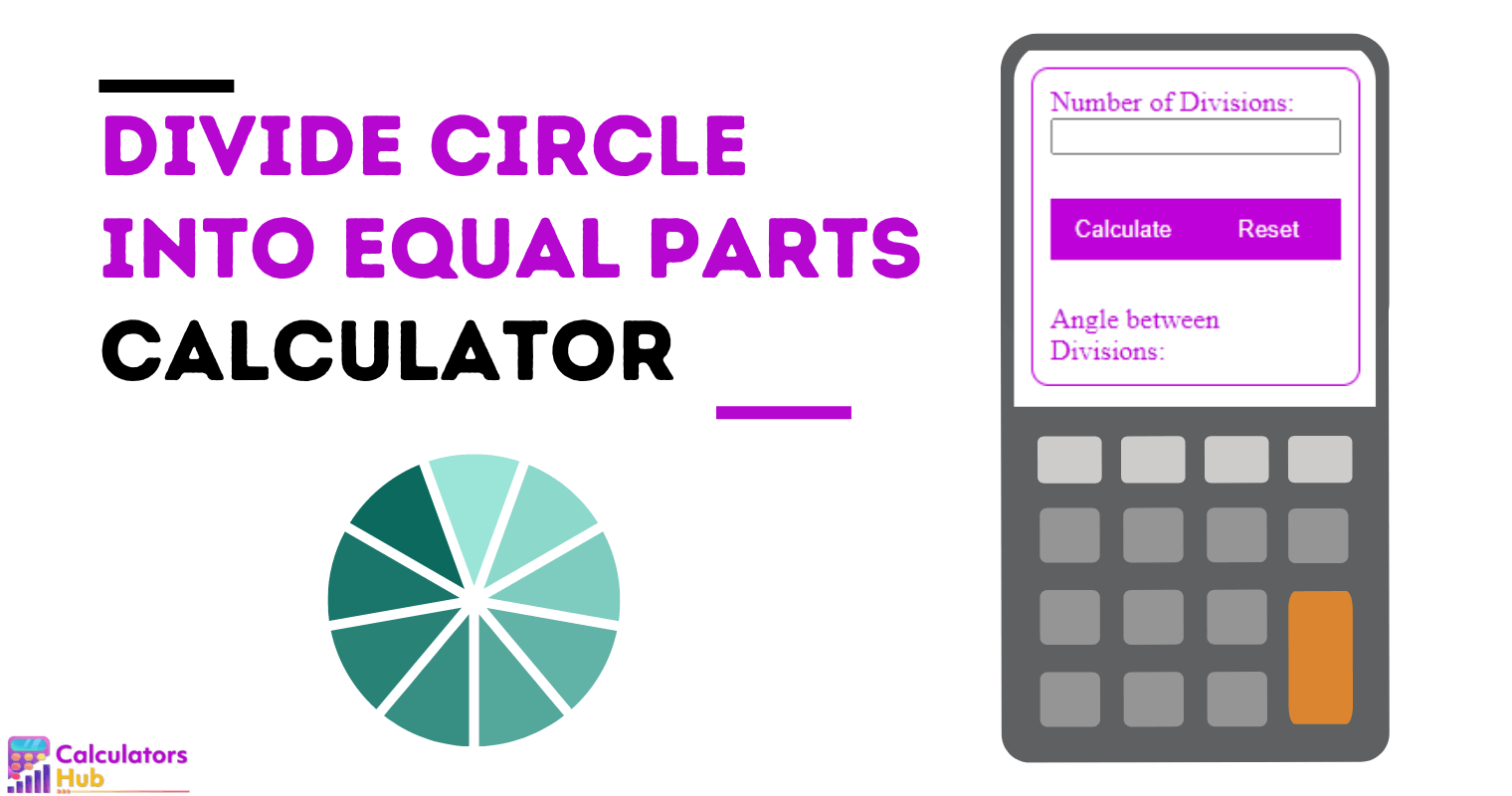 Diviser le cercle en parties égales Calculatrice