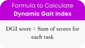 Dynamic Gait Index Calculator Online