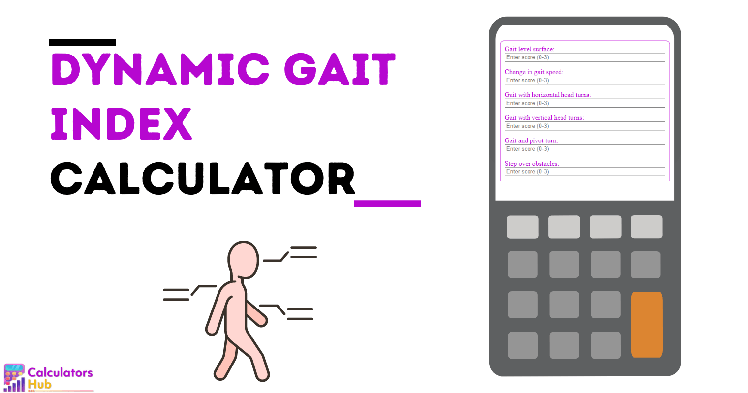 Dynamic Gait Index Calculator