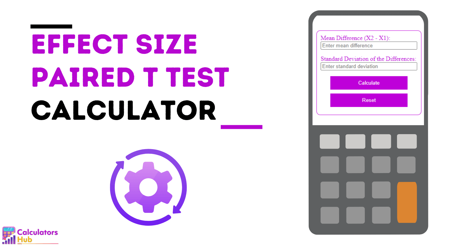 Effect Size Calculator Paired T Test