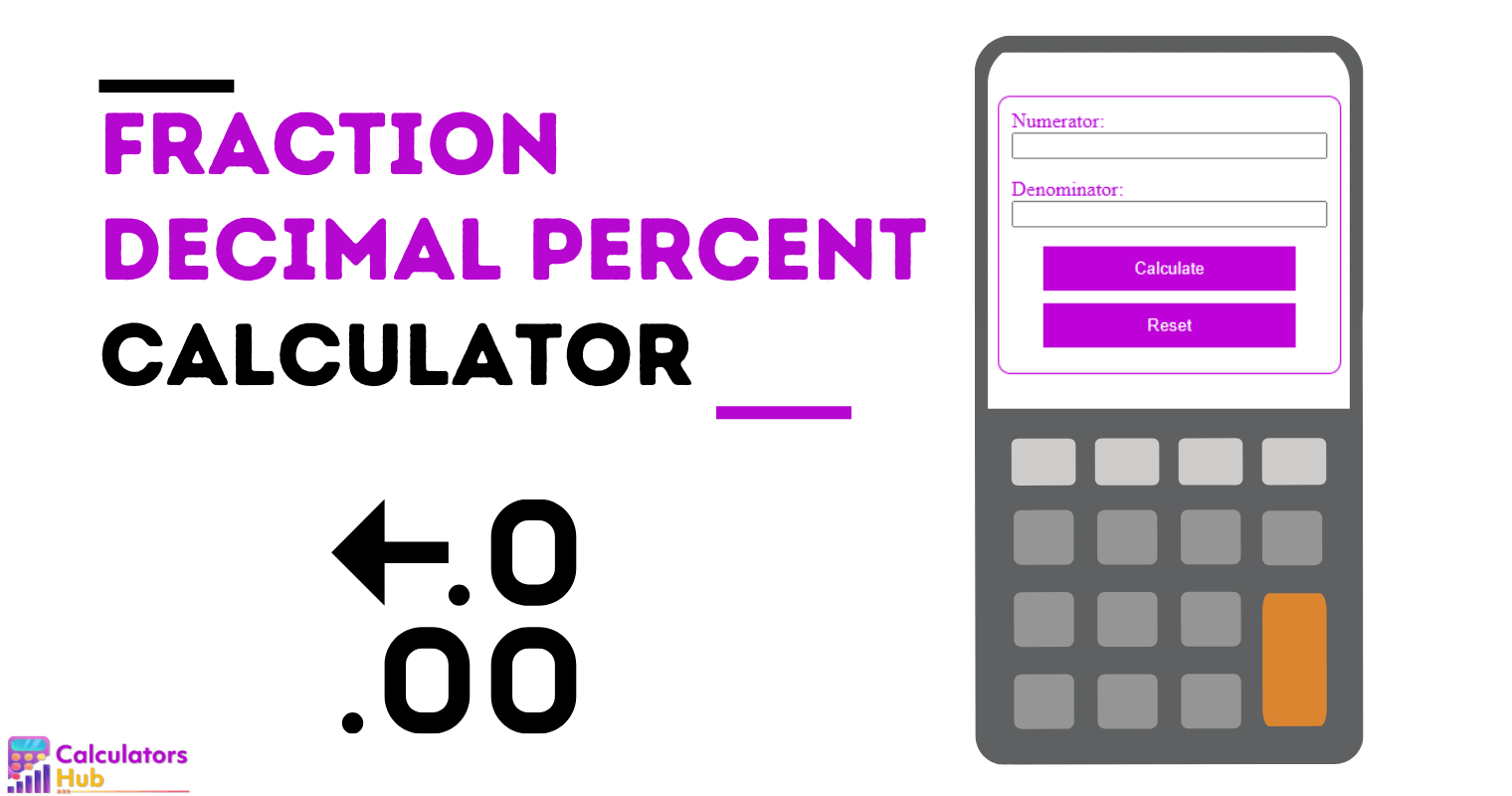 Fraction Decimal Percent Calculator
