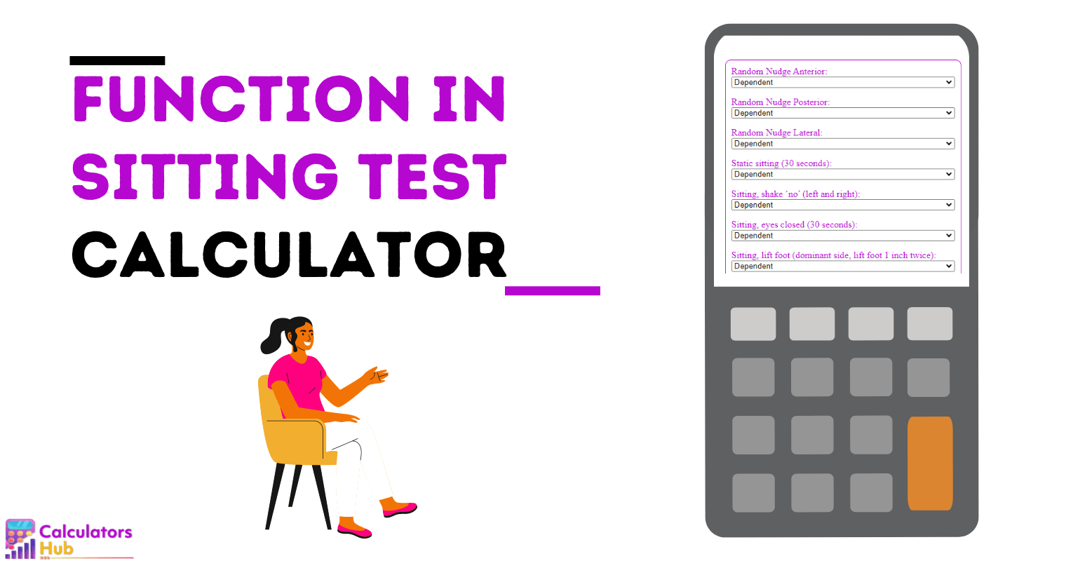 Function in Sitting Test Calculator