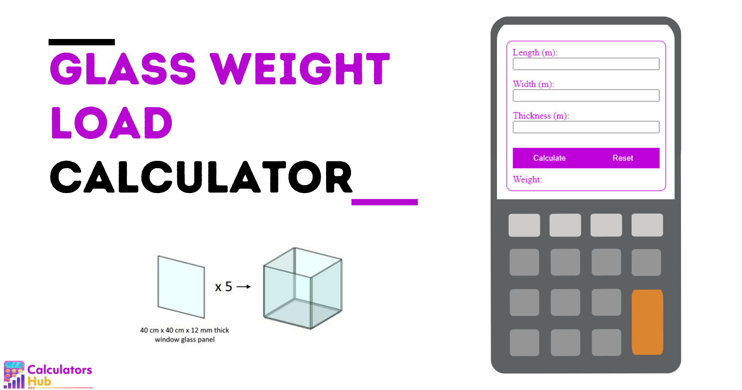 Glass Weight Load Calculator