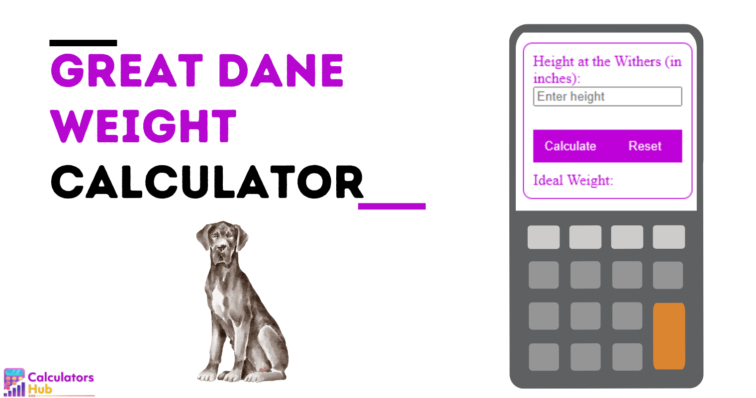 Great Dane Weight Calculator