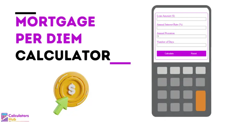 Mortgage Per Diem Calculator